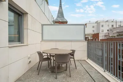 Un balcón o terraza de Spectacular Penthouse in Chamberí- Atico A