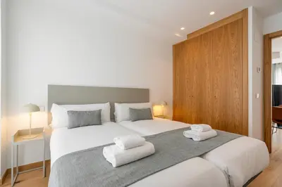Cama o camas de una habitación en Spectacular Penthouse in Chamberí- Atico A