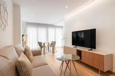 Una televisión o centro de entretenimiento en Elegance & comfort in Chamberi- 5C