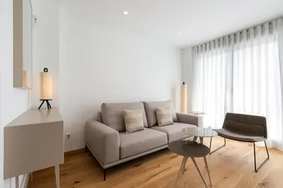 Zona de estar de Stunning penthouse in Chamberi- Ático B