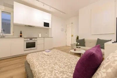 Una cocina o zona de cocina en 1 bedroom apartment in the center of Madrid Temporary GDO41