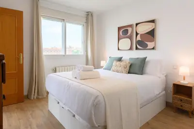 Cama o camas de una habitación en Modern 1 bedroom apartment with pool TEMPORAL VDP36