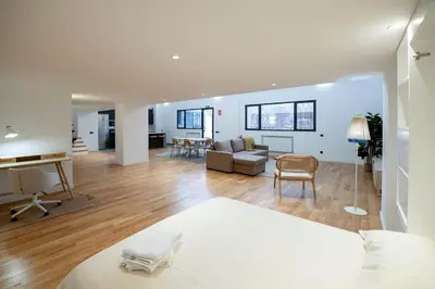 Zona de estar de Spectacular apartment Bravo Murillo AC WiFi 1
