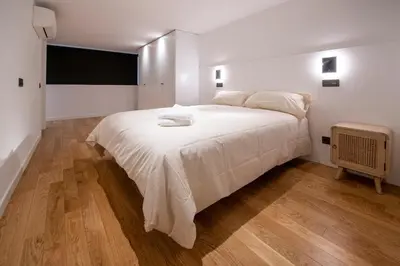 Cama o camas de una habitación en Spectacular apartment Bravo Murillo AC WiFi 1
