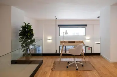 Zona de estar de Spectacular apartment Bravo Murillo AC WiFi 1