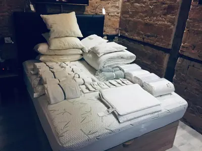 Cama o camas de una habitación en El antiguo taller de Guantes