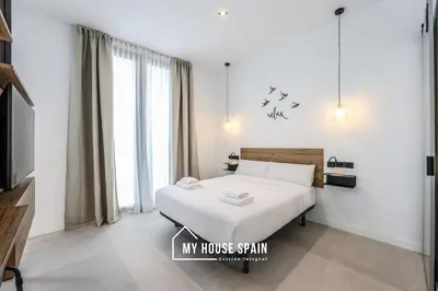 Cama o camas de una habitación en MyHouseSpain - Santero Apartments A