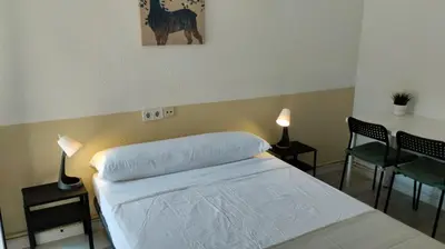 Cama o camas de una habitación en Usera Habitaciones A