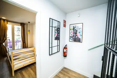 Cama o camas de una habitación en Hotel Maruja en Cascorro