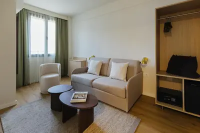 Zona de estar de Atipico Madrid