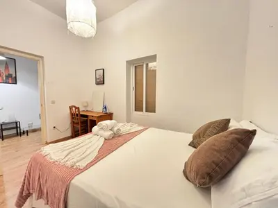 Cama o camas de una habitación en Ministriles Centro Temporal