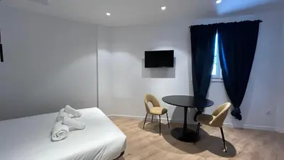 Cama o camas de una habitación en Hotelito Boutique Madrid Pacífico