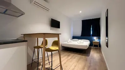 Cama o camas de una habitación en Hotelito Boutique Madrid Pacífico