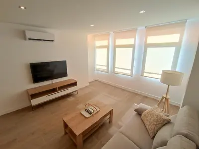 Una televisión o centro de entretenimiento en Apartamentos DALA