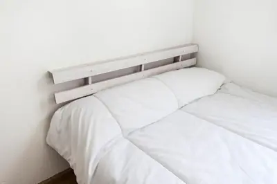 Cama o camas de una habitación en Atico duplex loft Lavapies