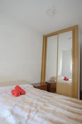 Cama o camas de una habitación en Apartamento Peña Prieta 3 habitaciones