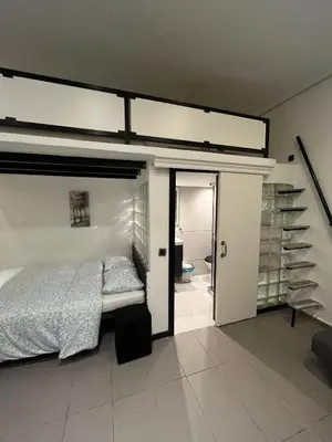 Cama o camas de una habitación en BM32b Estudio Chamberi Quevedo