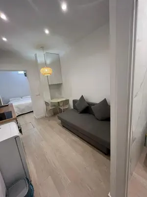 Zona de estar de QGO13Ib Estudio Chamberi metro Bilbao
