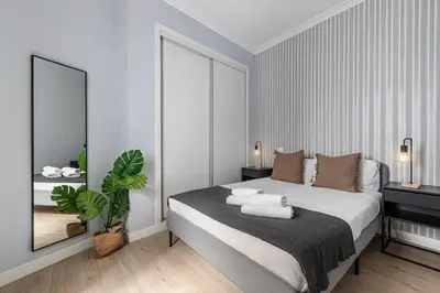 Cama o camas de una habitación en Waou Justicia IV - Alquiler Corta Duración