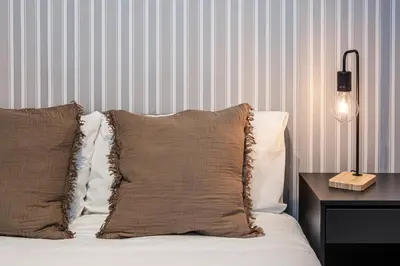 Cama o camas de una habitación en Waou Justicia IV - Alquiler Corta Duración