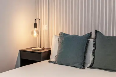Cama o camas de una habitación en Waou Justicia IV - Alquiler Corta Duración