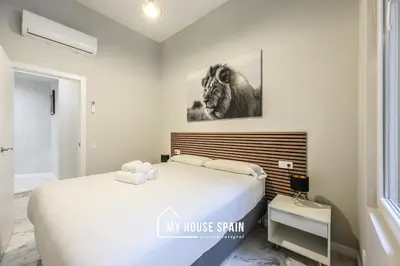 Cama o camas de una habitación en MyHouseSpain - Piso nuevo junto a la Puerta del Sol