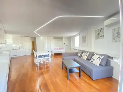 Una cocina o zona de cocina en Apartamento Plaza España