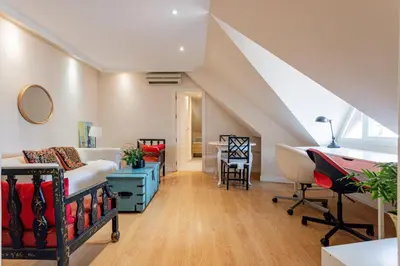 Zona de estar de GuestReady - Cosy place in Madrid