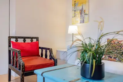 Zona de estar de GuestReady - Cosy place in Madrid
