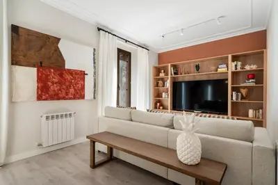 Zona de estar de Exclusive apartment in San Bernardo by Cómodo Madrid