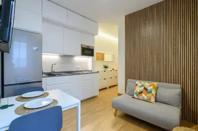 Una cocina o zona de cocina en GuestReady - Couple’s Getaway in Madrid