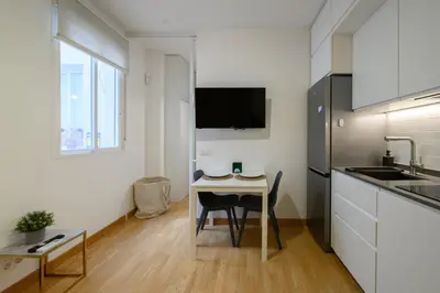 Una cocina o zona de cocina en GuestReady - Couple’s Getaway in Madrid