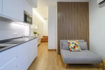 Una cocina o zona de cocina en GuestReady - Couple’s Getaway in Madrid