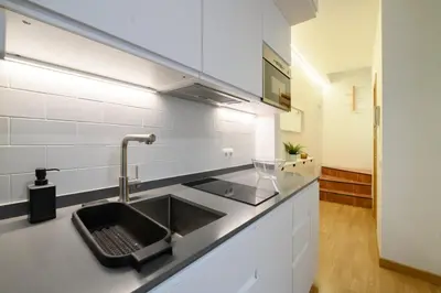 Una cocina o zona de cocina en GuestReady - Couple’s Getaway in Madrid