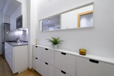 Una cocina o zona de cocina en GuestReady - Couple’s Getaway in Madrid