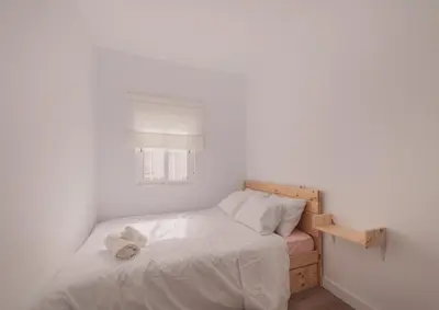 Cama o camas de una habitación en Wood 1