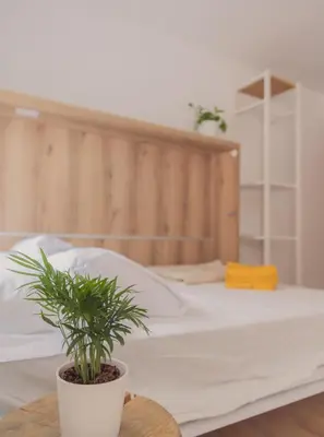 Cama o camas de una habitación en Wood 5