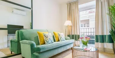 Zona de estar de Santo Domingo II - 1 Bedroom Apartment in Gran Via