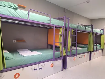 Litera o literas de una habitación en Scout Madrid Hostel