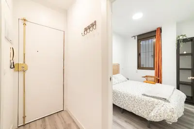 Cama o camas de una habitación en Apartamento bonito en el Centro de Madrid