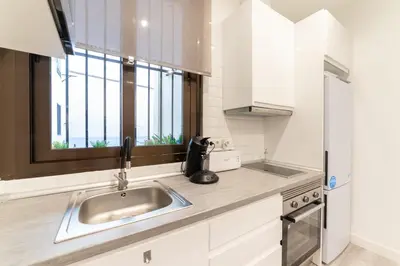 Una cocina o zona de cocina en Apartamento bonito en el Centro de Madrid