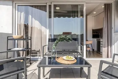 Zona de estar de Blondie - 2 bedroom in Ibiza