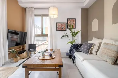 Zona de estar de Sahara - 2 bedrooms and terrace in Goya