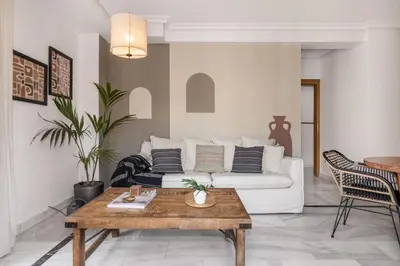 Zona de estar de Sahara - 2 bedrooms and terrace in Goya