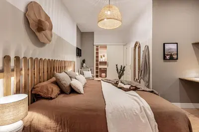 Cama o camas de una habitación en Gazules - 2 bedrooms in Castellana
