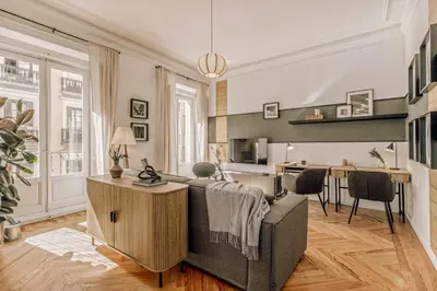 Una televisión o centro de entretenimiento en Masu - 3 bedrooms in Justicia