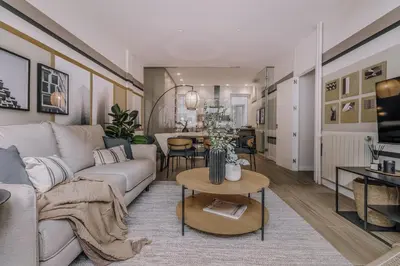 Zona de estar de Coltrane - 3 bedrooms in Castellana