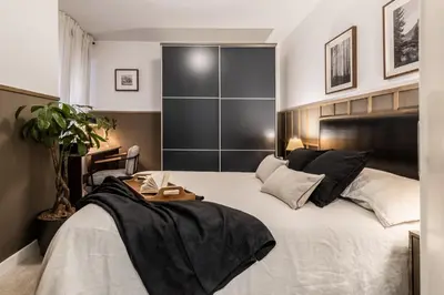 Cama o camas de una habitación en Beraldi - 1 bedroom and shared pool in Trafalgar