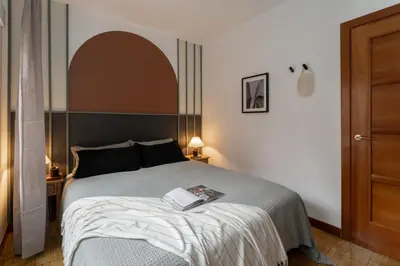Cama o camas de una habitación en Aslan - 4 bedrooms and terrace in Lista