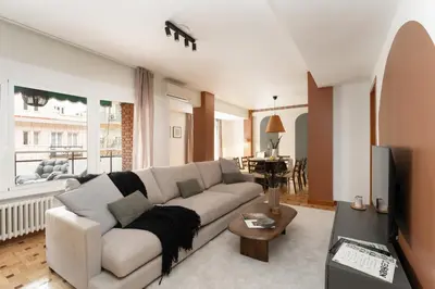 Zona de estar de Aslan - 4 bedrooms and terrace in Lista